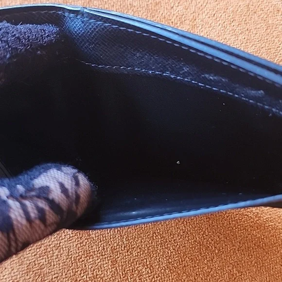 Louis Vuitton Graphite Black Gray Damier Card Holder Insert Long Wallet - Picture 6 of 6